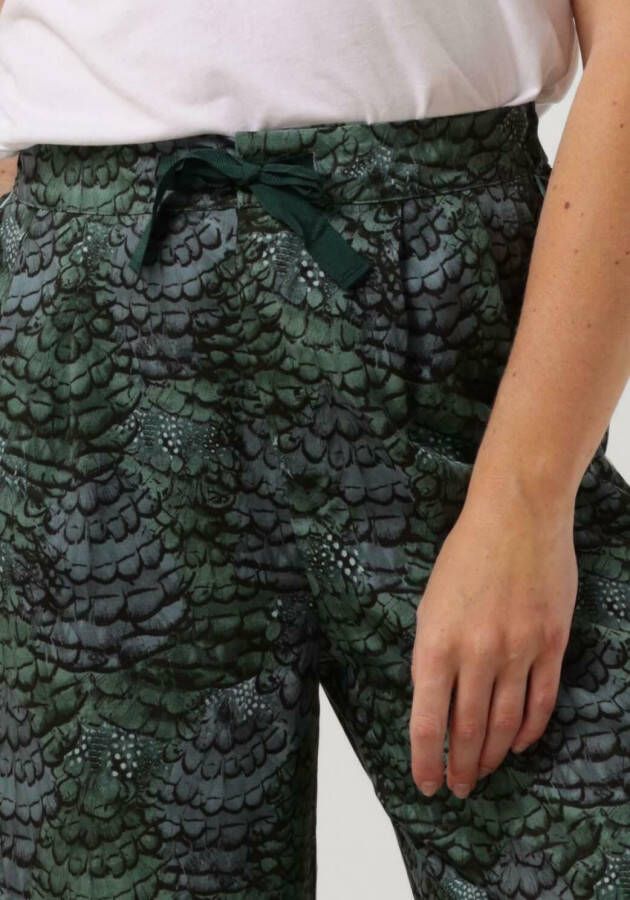 SCOTCH & SODA Dames Broeken Eleni High-rise Wide Leg Pyjama Pant Groen