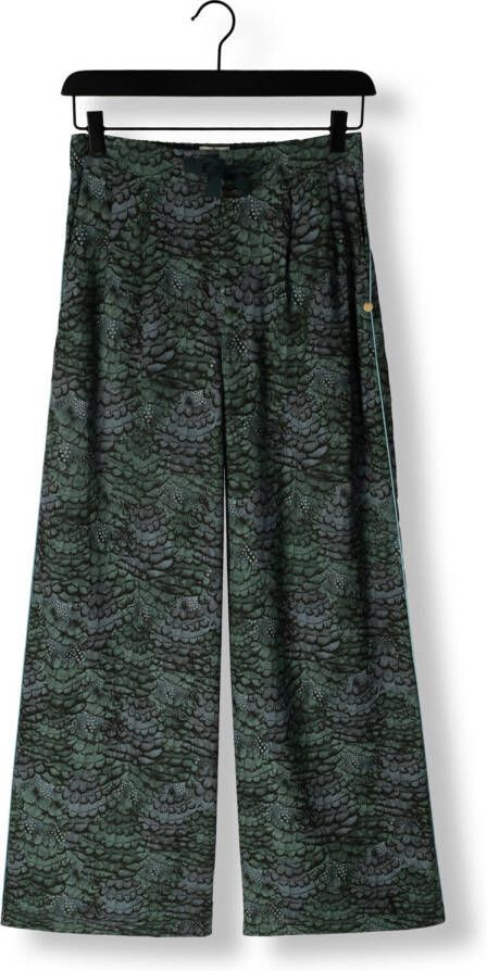SCOTCH & SODA Dames Broeken Eleni High-rise Wide Leg Pyjama Pant Groen