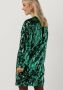 Silvian Heach Pailletten jurk met dierenprint Masaharu groen - Thumbnail 4