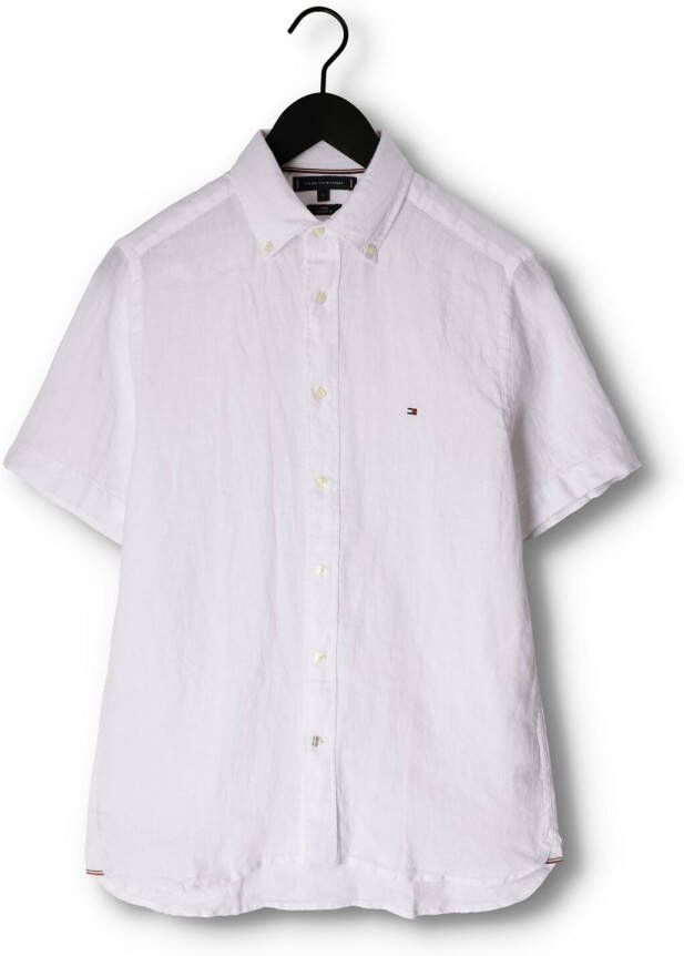 TOMMY HILFIGER Heren Overhemden Pigment Dyed Linen Rf Shirt S s Wit