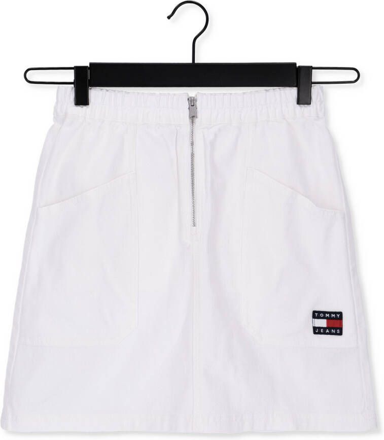 Tommy Jeans Gebroken Wit Minirok Tjw Surplus Zip Mini Skirt