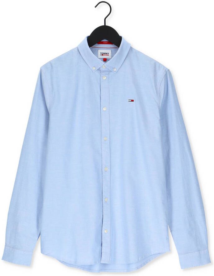 TOMMY JEANS Heren Overhemden Tjm Slim Stretch Oxford Shirt Lichtblauw