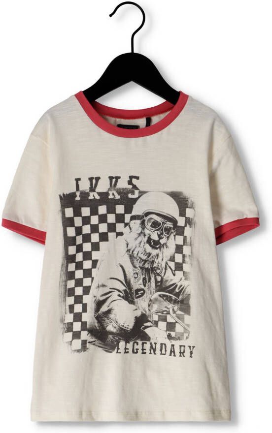 IKKS Jongens Polo's & T-shirts T-shirt Mc Ecru