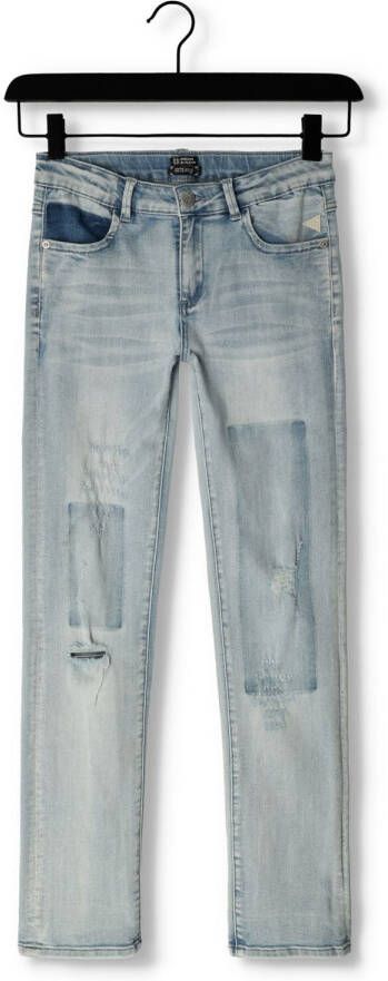Indian Blue Jeans Blauwe Straight Leg Jeans Blue Sue Damaged Straight Fit