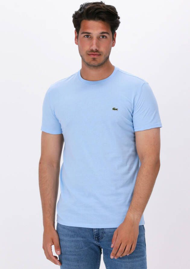 LACOSTE Heren Polo's & T-shirts 1ht1 Men's Tee-shirt 1121 Lichtblauw