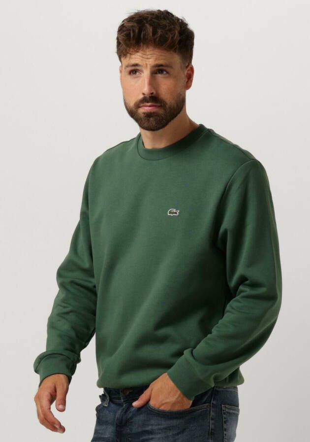 Lacoste Sweatshirt met Lange Mouwen en Logo Patch Green Heren