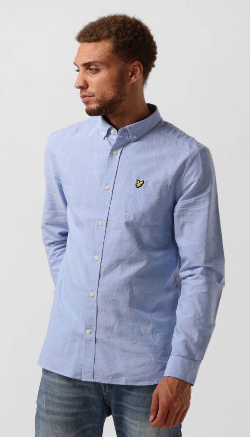 LYLE & SCOTT Heren Overhemden Regular Fit Light Weight Oxford Shirt Lichtblauw