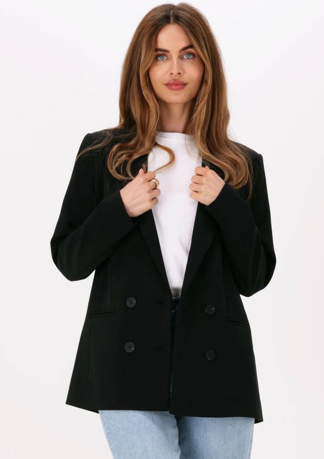 My Essential Wardrobe Klassieke Dubbelrijige Oversized Blazer Black Dames