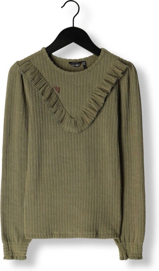 NOBELL Meisjes Tops & T-shirts Kobo Girls Cable Jersey Tshirt L sl Olive Green Olijf