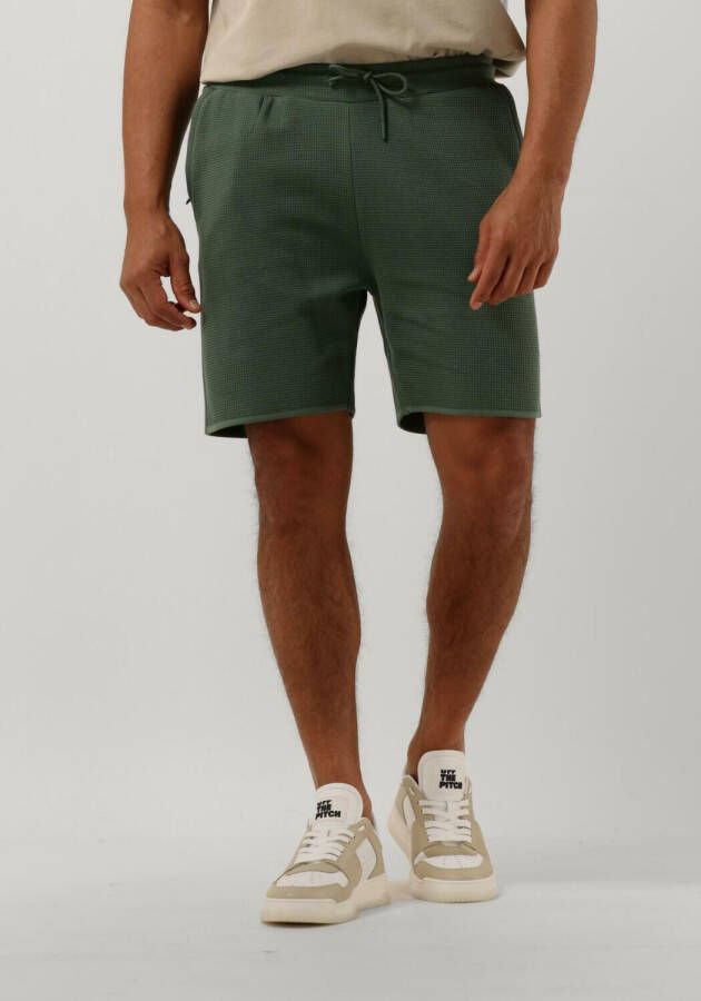PUREWHITE Heren Broeken Shorts With Waffle Structure Groen