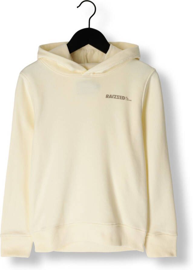 Raizzed hoodie Newfield met tekst ivoorwit Sweater Tekst 104