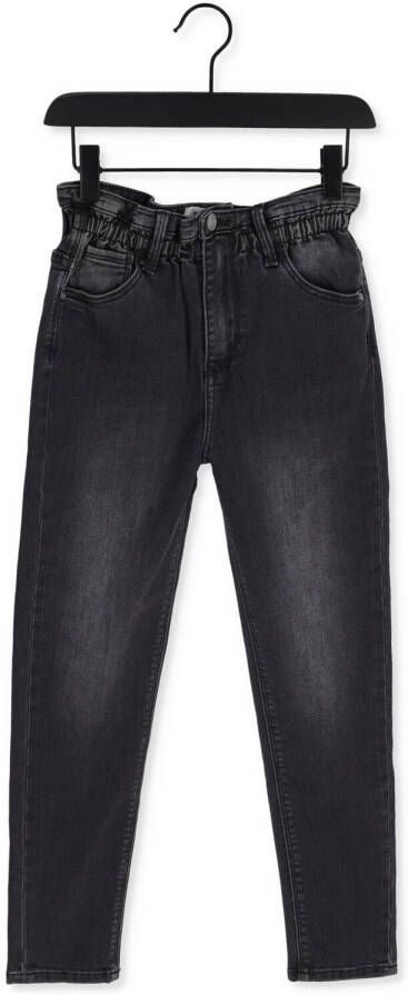 Raizzed high waist mom jeans zwart Meisjes Denim Effen 158