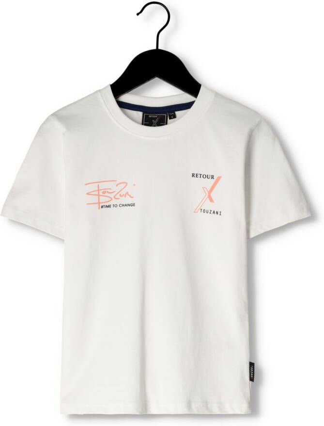 RETOUR Jongens Polo's & T-shirts Captian Wit