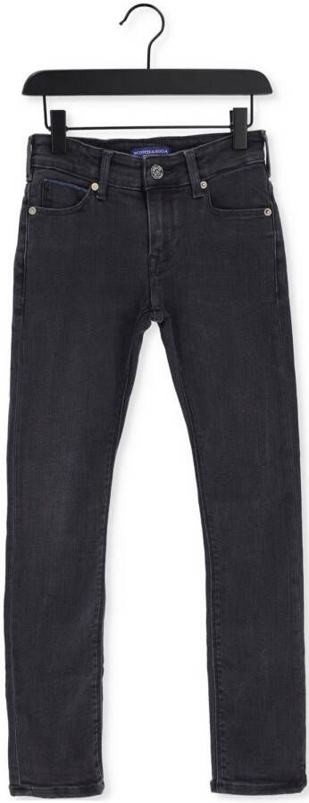 Scotch & Soda skinny jeans zwart Jongens Stretchdenim Effen 116