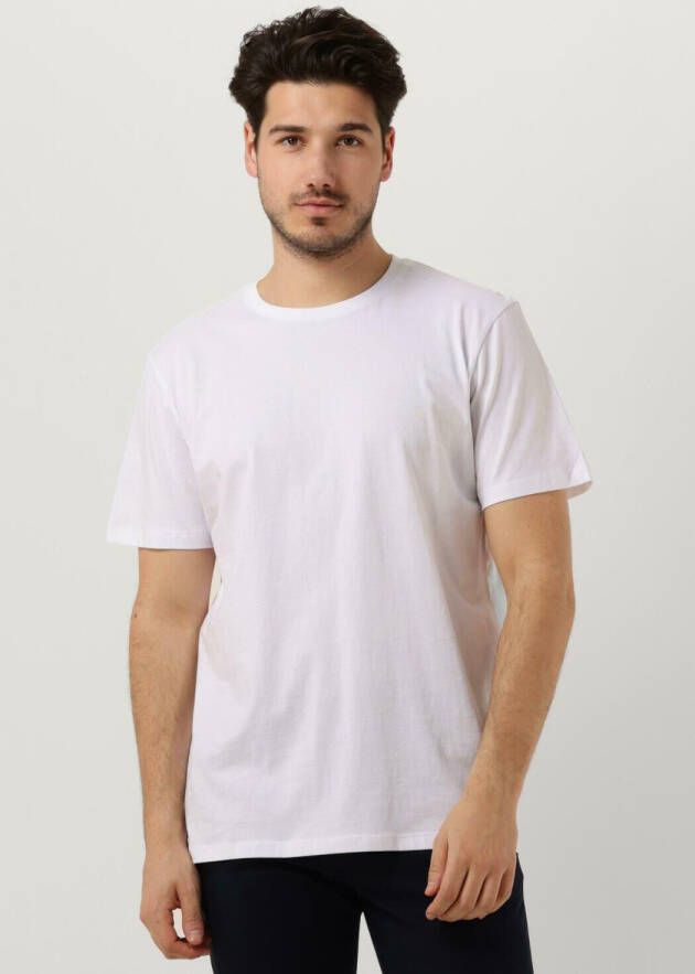 SELECTED HOMME Heren Polo's & T-shirts Slhaspen Ss O-neck Tee Wit