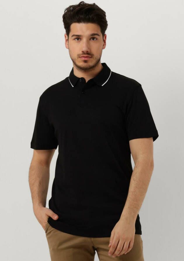 SELECTED HOMME Heren Polo's & T-shirts Slhleroy Coolmax Ss Polo B Zwart