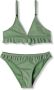 Shiwi triangel bikini Rosie met lurex en ruches groen Meisjes Polyamide 134 140 - Thumbnail 1