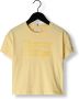 Tommy Hilfiger T-shirt met logo geel Meisjes Katoen Ronde hals Logo 116 - Thumbnail 1