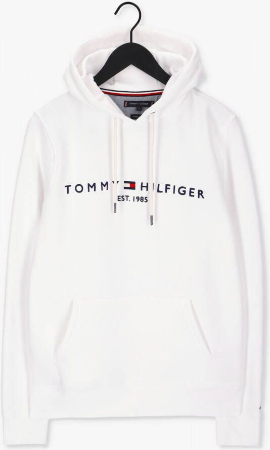 Tommy Hilfiger Witte Trui Tommy Logo Hoody