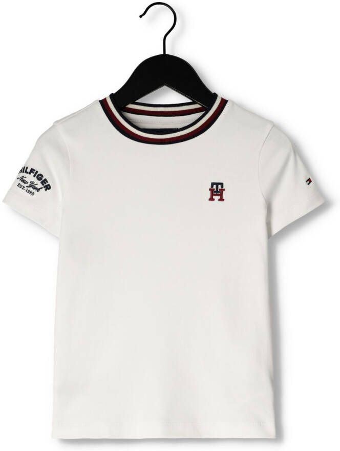 TOMMY HILFIGER Jongens Polo's & T-shirts Multibadge Monogram Tee S s Wit