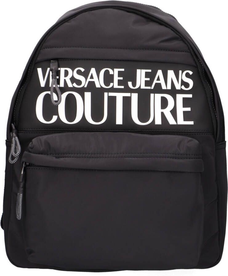 Versace Jeans Couture Zwarte Herenrugzak met Logo Black Heren