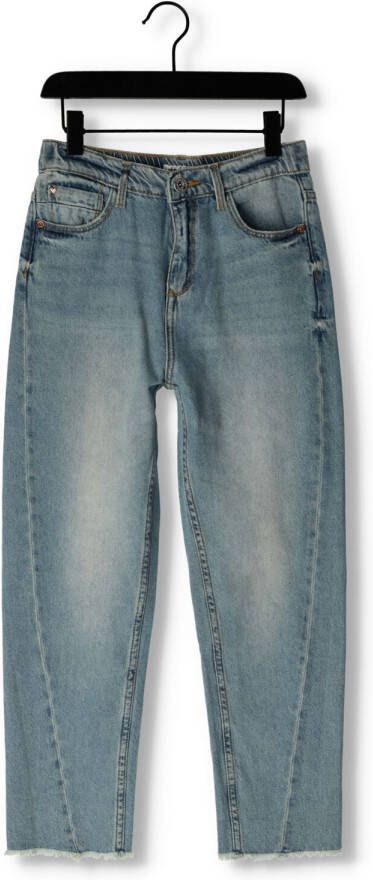 VINGINO cropped loose fit jeans CHIARA WAISTBAND tinted mid blue Blauw Meisjes Denim 122