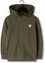 VINGINO hoodie army groen Sweater Effen 116 | Sweater van - Thumbnail 1