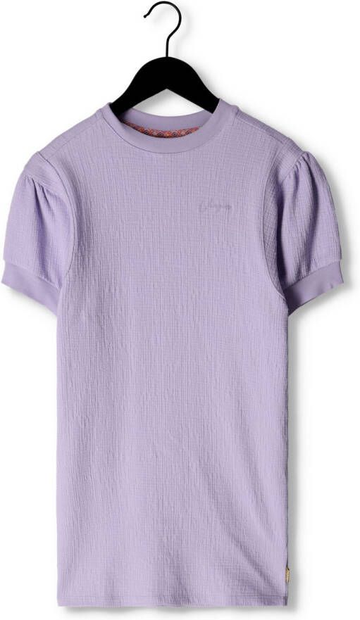 VINGINO T-shirtjurk PIXIE met textuur lila Paars Meisjes Stretchkatoen Ronde hals 164