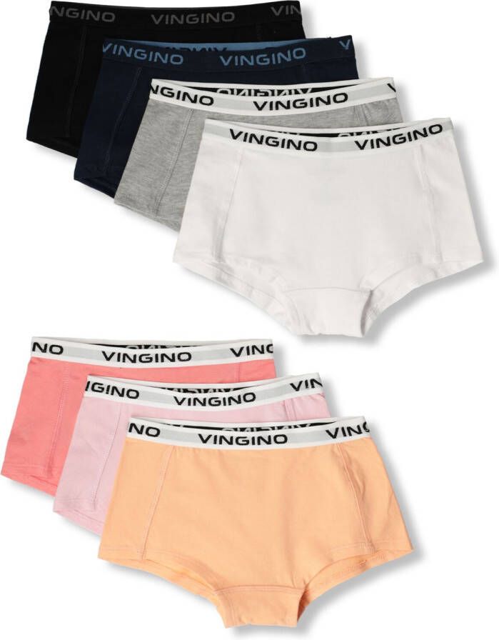 VINGINO shorts set van 7 roze multicolor Slip Meisjes Stretchkatoen Effen 134 140