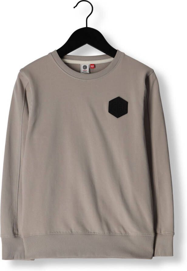 VINGINO sweater met backprint grijs Jongens Katoen Ronde hals 140
