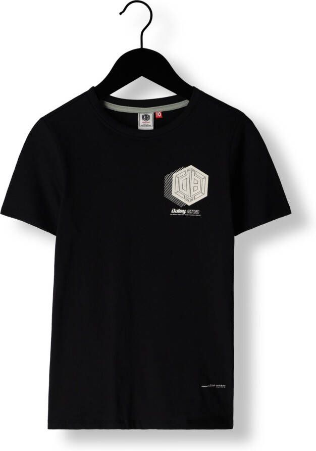 VINGINO T-shirt met logo zwart Jongens Katoen Ronde hals Logo 128