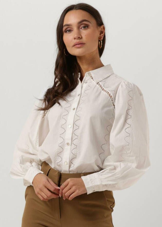 Y.A.S geweven blouse YASKENORA van biologisch katoen wit
