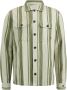 CAST IRON Heren Overhemden Long Sleeve Shirt Sanborn Twill Stripe Beige - Thumbnail 2