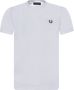 FRED PERRY Heren Polo's & T-shirts Ringer T-shirt Wit - Thumbnail 6