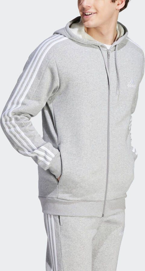 Adidas Sportswear Capuchonsweatvest ESSENTIALS 3-STRIPES CAPUCHONJACK (1-delig)