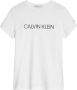 Calvin Klein Jeans slim fit T-shirt van biologisch katoen wit Logo 128 - Thumbnail 3