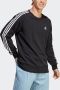 Adidas M 3S FT SWT Stijlvol en Comfortabel Sweatshirt Zwart Heren - Thumbnail 9