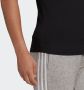 Adidas loungewear essentials slim fit 3 stripes shirt zwart dames - Thumbnail 6