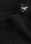 CALVIN KLEIN Dames Truien & Vesten Fluffy Wide Open Sleeves Sweater Zwart - Thumbnail 9