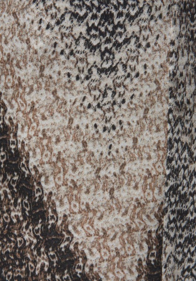 Lascana Jerseybroek met all-over print en zakken elastische tailleband strandbroek