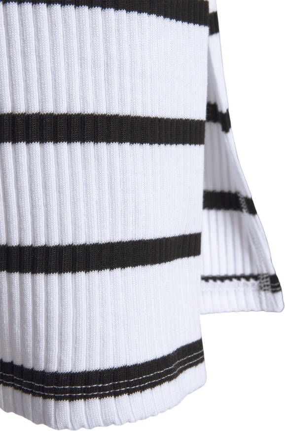 Lascana Shirtjurk met geribde textuur in een gestreepte look katoenen zomerjurk