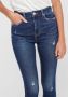 ONLY high waist skinny jeans ONLMILA dark blue denim - Thumbnail 6