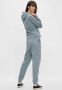 PIECES high waist regular fit sweatpants PCCHILLI grijsblauw - Thumbnail 5