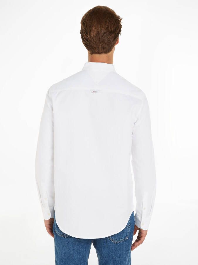 Tommy Hilfiger Witte Oxford Overhemd met Borstzak White Heren