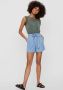 Vero Moda Loose fit korte broek van lyocell met strikceintuur model 'MIA' - Thumbnail 11