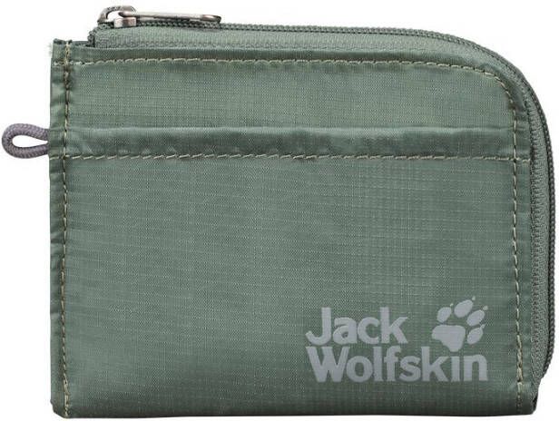 Jack Wolfskin Kariba Air Stoffen portemonnee met ritssluiting one size hedge green hedge green