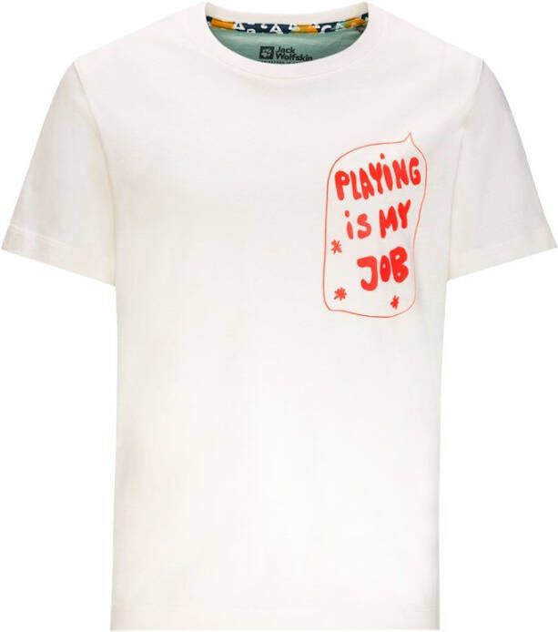 Jack Wolfskin Villi T-Shirt Kids Duurzaam T-shirt Kinderen 104 geel egret