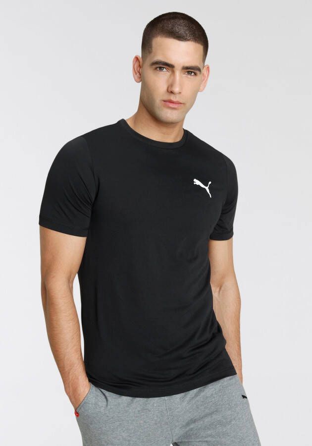 Puma Drycell Logo Bedrukt T-Shirt Black Heren