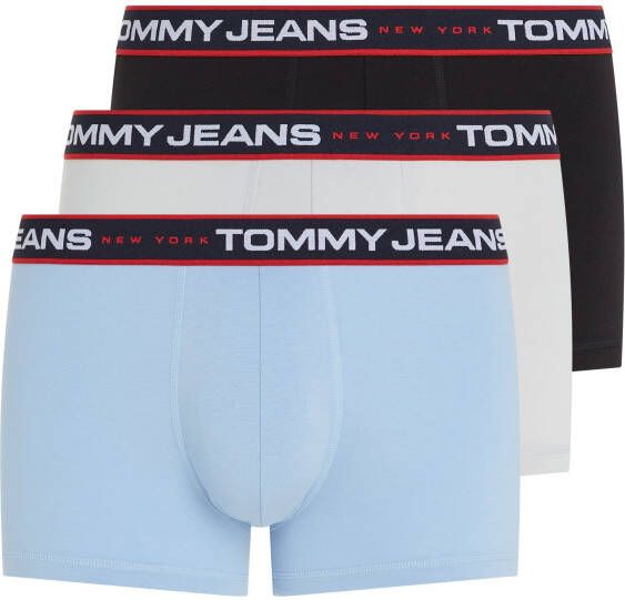 Tommy Jeans Boxershort met labelstitching in een set van 3 stuks model 'NEW YORK'