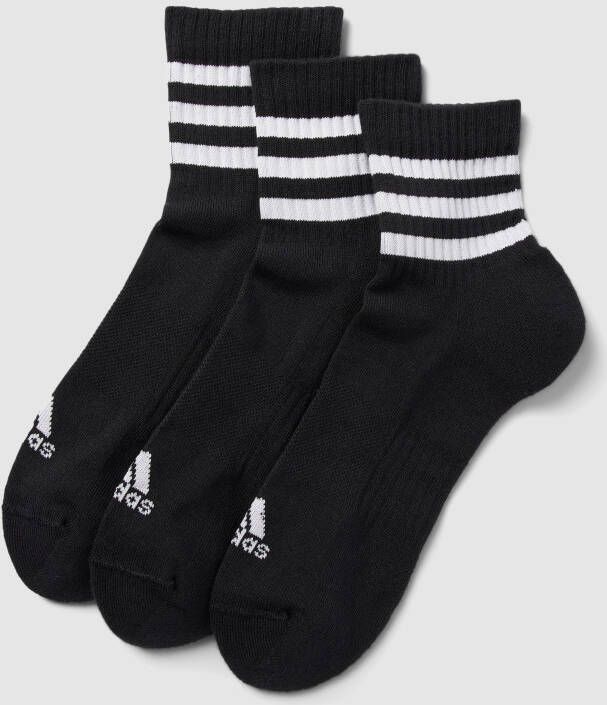Adidas Sportswear 3-streifen Ankle Sokken Middellang black white maat: 40-42 beschikbare maaten:37-39 40-42